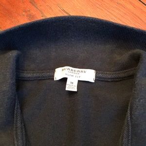 Burberry | Shirts | Authentic Burberry London Black Polo Sz M Slim ...